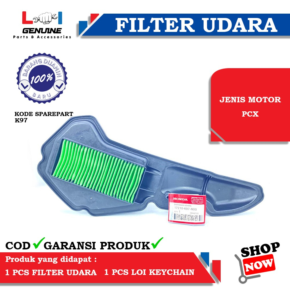 -LOI- FILTER UDARA HONDA PCX 150/160  K97