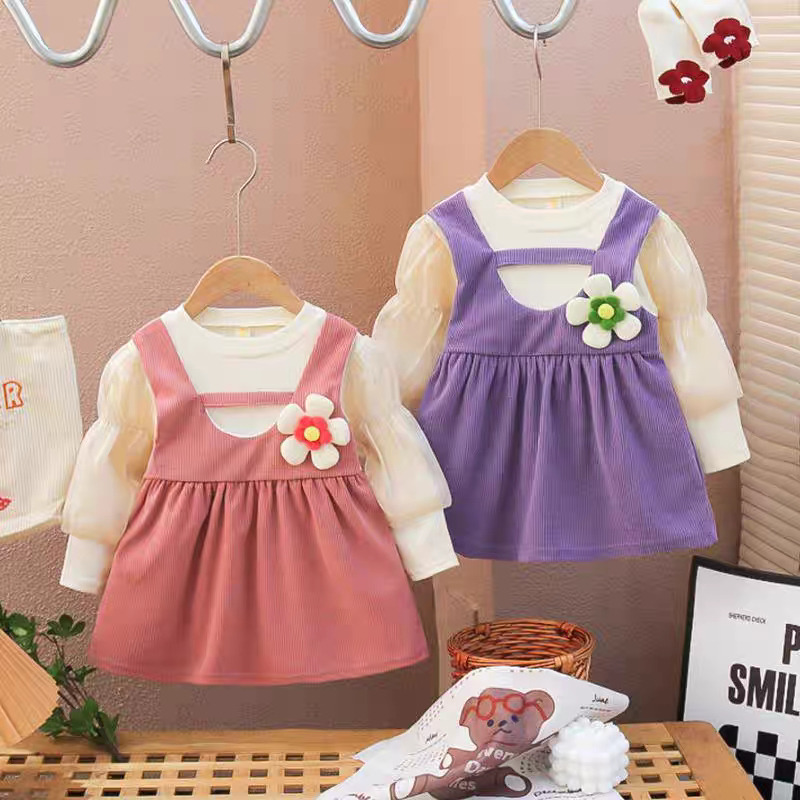 Bayi - 2 Tahun | Dress Jang Mi Style Korea - Dres Fashion Korean Baby Baju Anak Perempuan Kualitas Import Gaun Overall Babycinnamon