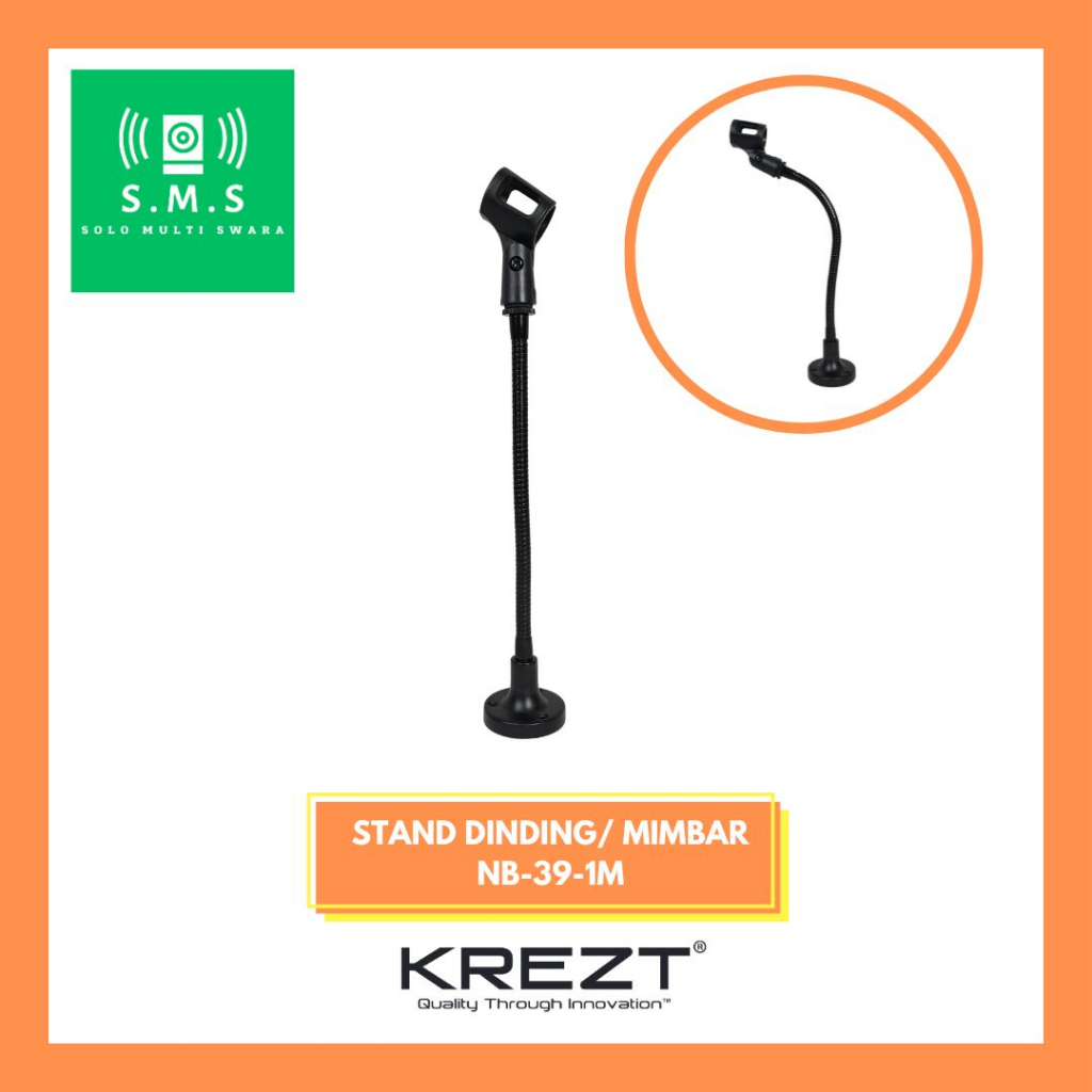 Stand Mic Dinding Krezt NB 391M Stand Mimbar Standing Mic Adzan Masjid