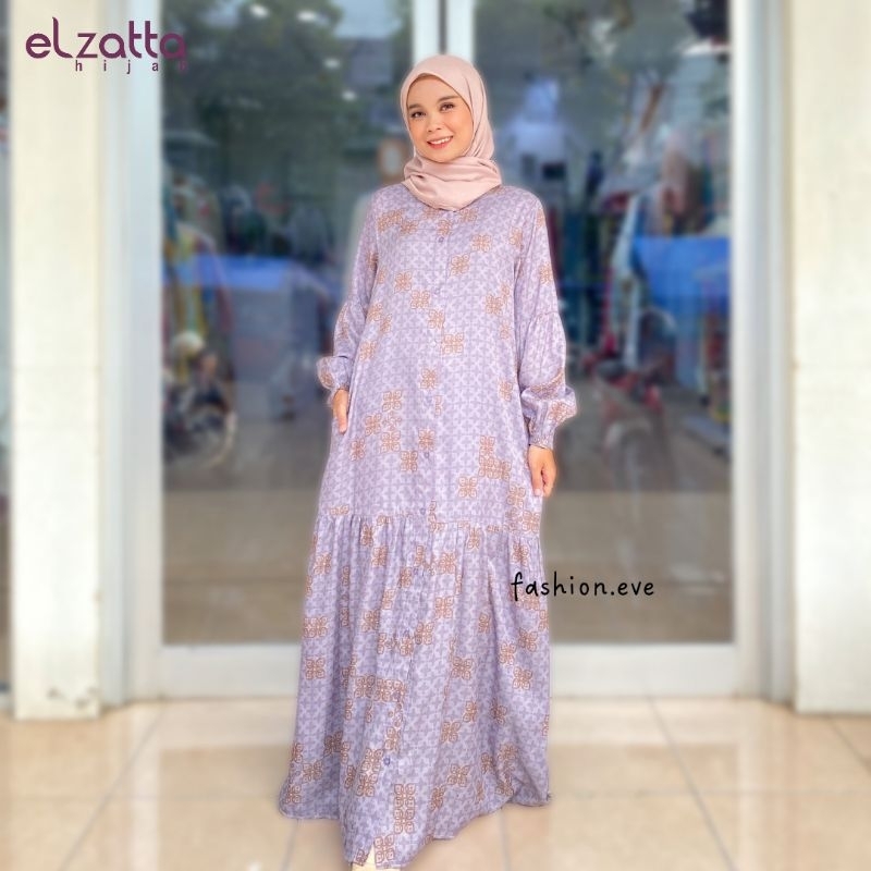 GAMIS YARA DAHAYU ELZATTA DRESS MOTIF TERBARU GAMIS MOTIF ELZATTA GAMIS MOTIF BUNGA BATIK ELZATTA