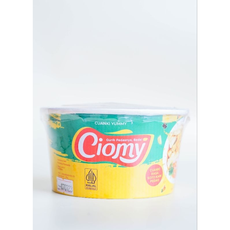 

Ciomy Cuanki Kari Ayam Pedas Cup Reguler/Cuanki Instan