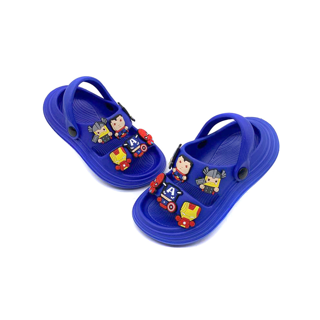 Sandal Selop Tali Anak Laki-Laki Bahan Karet Stiker Lucu Model Terbaru UK.20-35