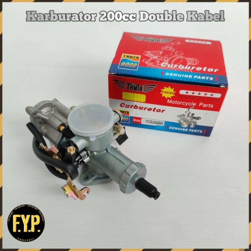 Karburator Carburator Karbu 200cc Double Dua Kabel PZ30 Motor Viar Kaisar Jialing Nozomi Roda Tiga