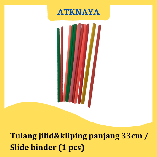 

Tulang jilid&kliping panjang 33cm / Slide binder (1 pcs)