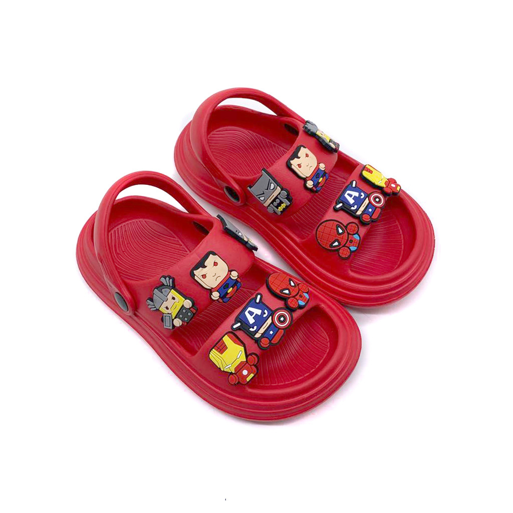 Sandal Selop Anak Laki-Laki Bahan Karet Motif Lucu Model Tali Belakang Terbaru Uk.20-35