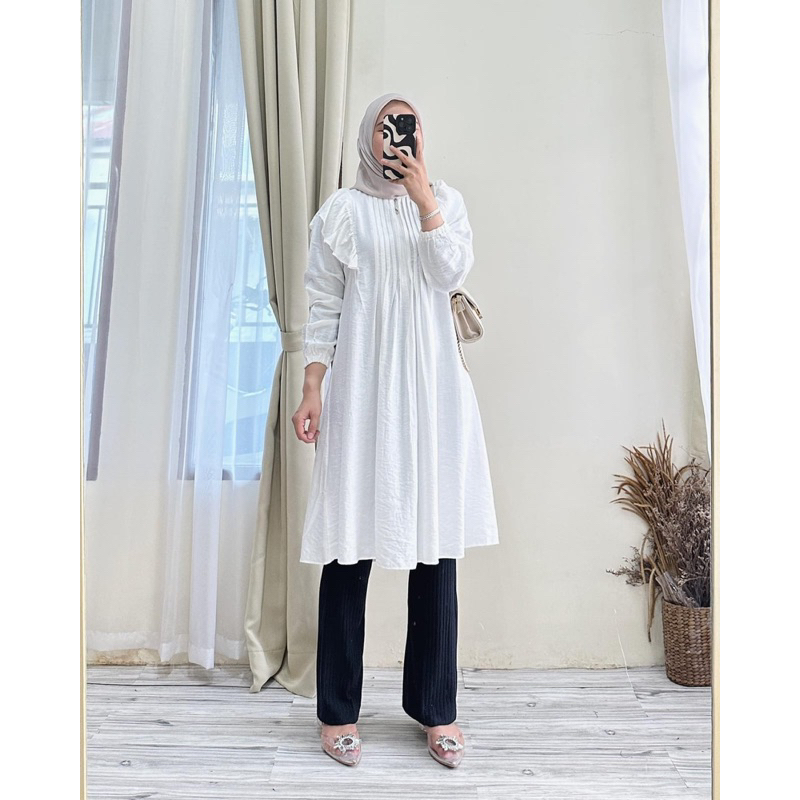 TUNIC KEKINIAN azhari bahan polo linen