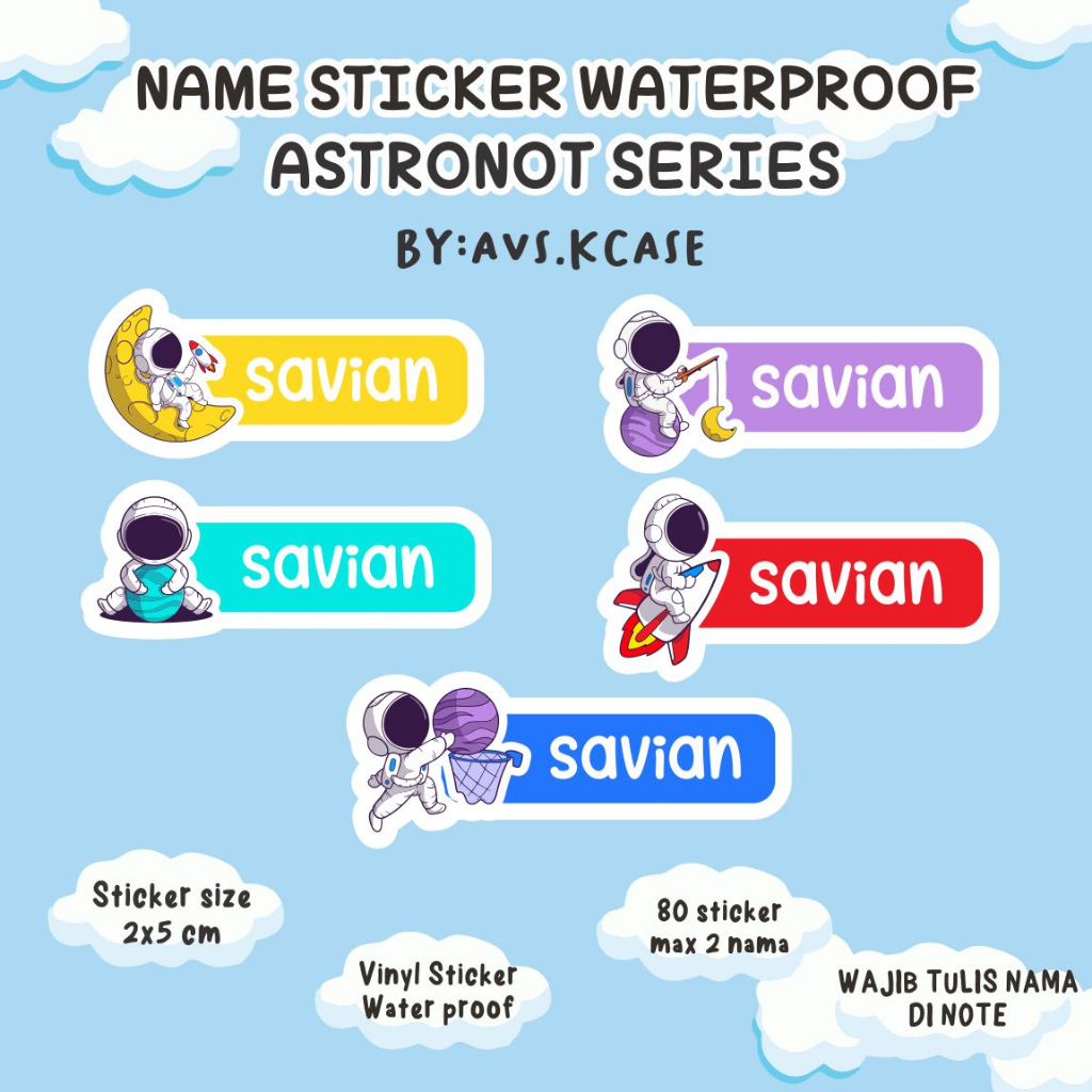 

STIKER NAMA ASTRONOT WATERPROOF