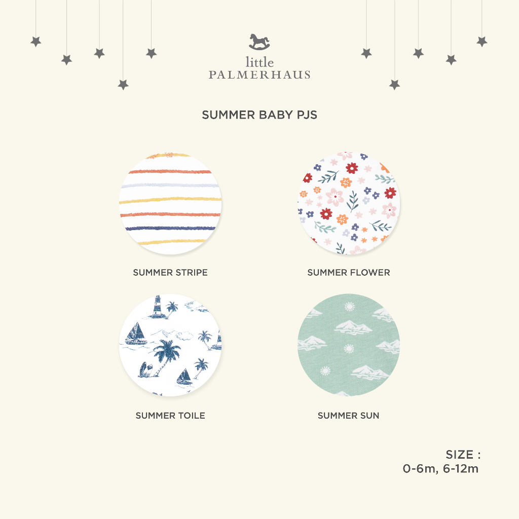 Little Palmerhaus - Summer Baby Pjs (Piyama Bayi)