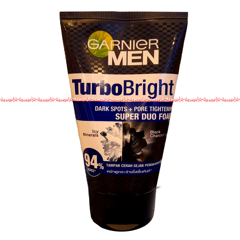 Garnier Men Turbo Bright 100ml Power White Sabun Cuci Muka Pria  Cowok Laki