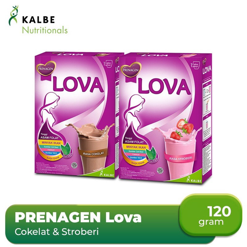 PRENAGEN LOVA Susu Nutrisi Ibu Hamil dan Menyusui Kemasan Box 120gr