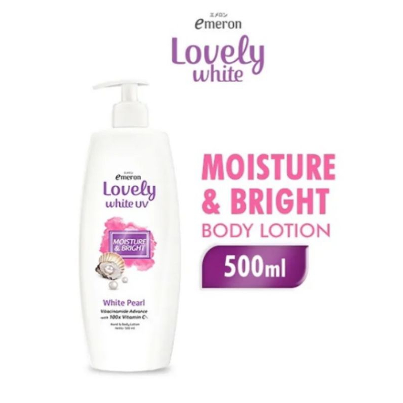 emeron lovely hand &amp; body lotion Smooth bright botol 500ml / emeron lovely hand &amp; body lotion 500ml
