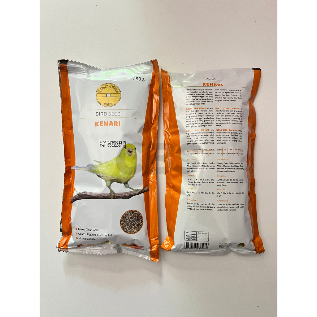 Gold Coin Lovebird / Gold Coin Canary - Pakan Burung Kenari / Lovebird