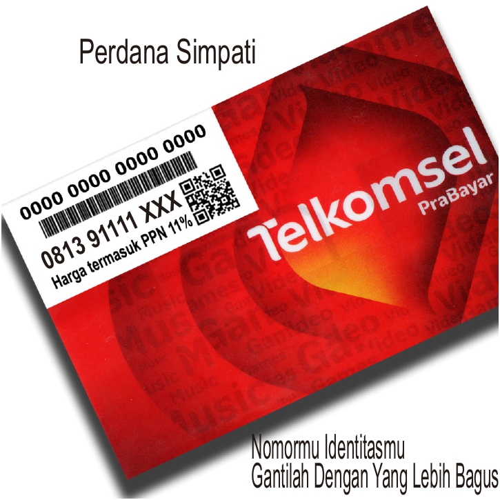 Nomor Cantik Simpati 1111 Nomer Rapi Perdana Telkomsel Sempati 91111 006 007 020  070 090 055 299 80