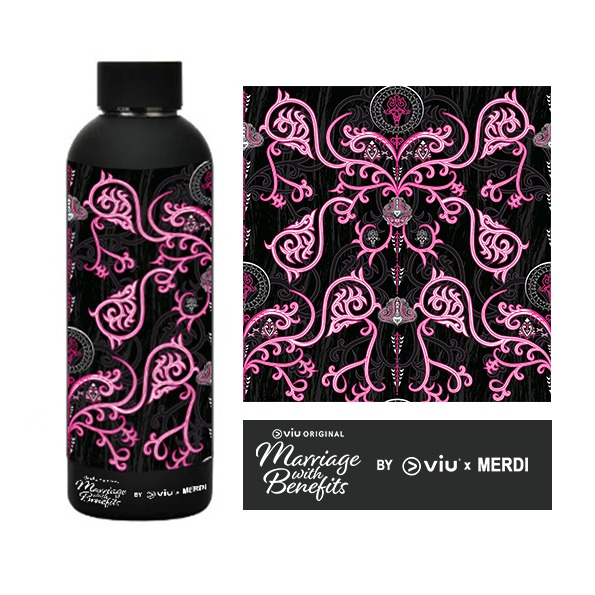 Viu X MERDI - Viu Original Marriage With Benefits Premium Ethnic Tumbler Design Ulos Gorga (Ulos Gor