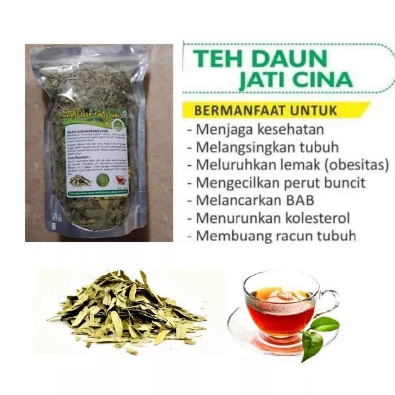 Teh Daun Jati Cina /Obat diet /Teh Herbal langsing alami  Teh jati Teh Daun Jati Cina /Obat diet /Te