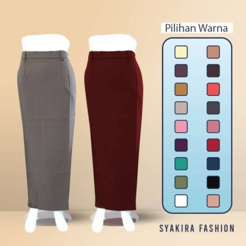 Rok kerja Model Span Rampel Belakang Warna Sesuai Request OSPEK UNY, UGM, UII, UST, UAD, UIN SUKA dl