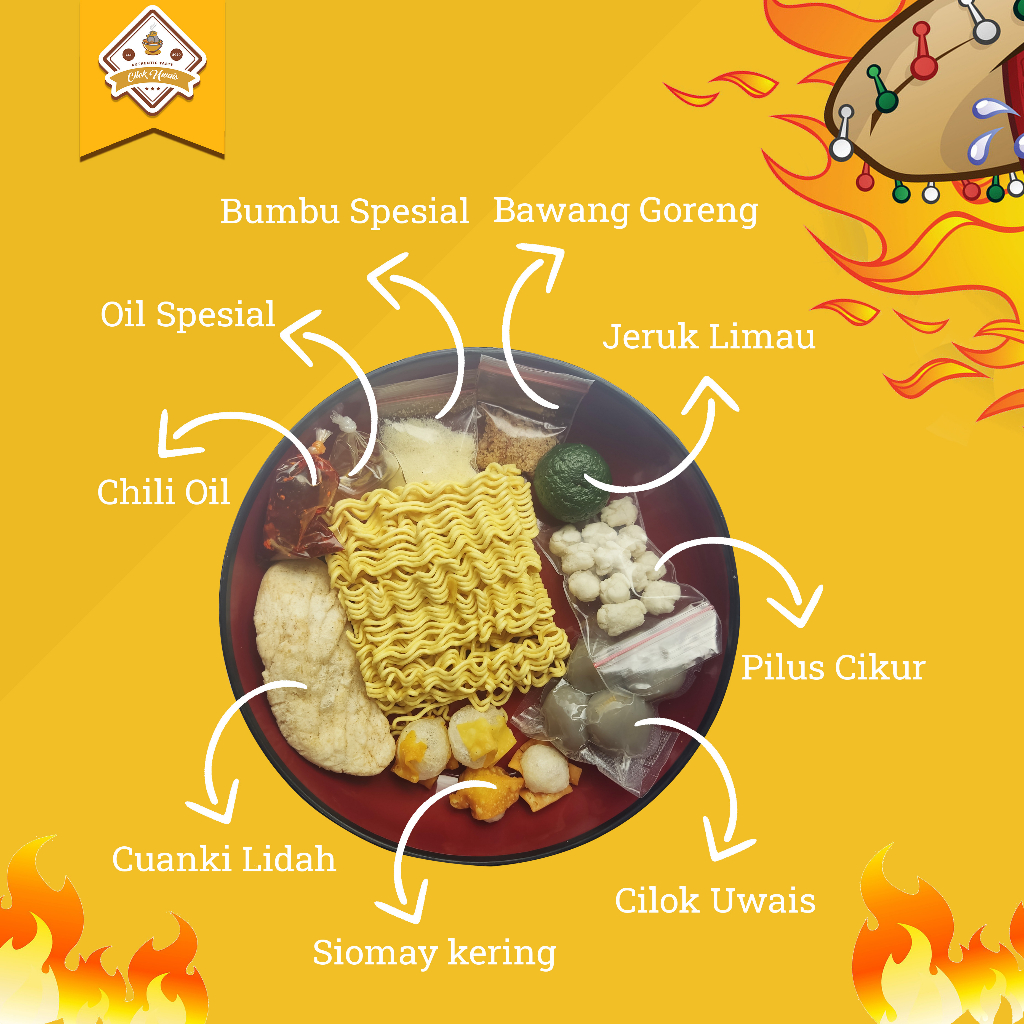 

baso aci ayam suwir makanan instan siap saji