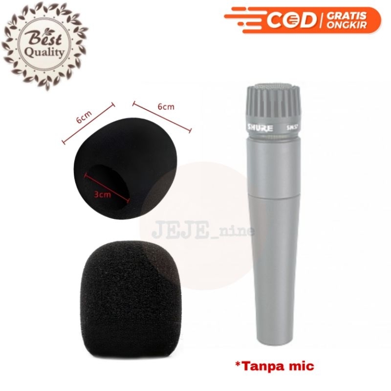 Busa mic shure SM57 Hardwell pro 57 Windscreen foam cover mikrofon kompatibel