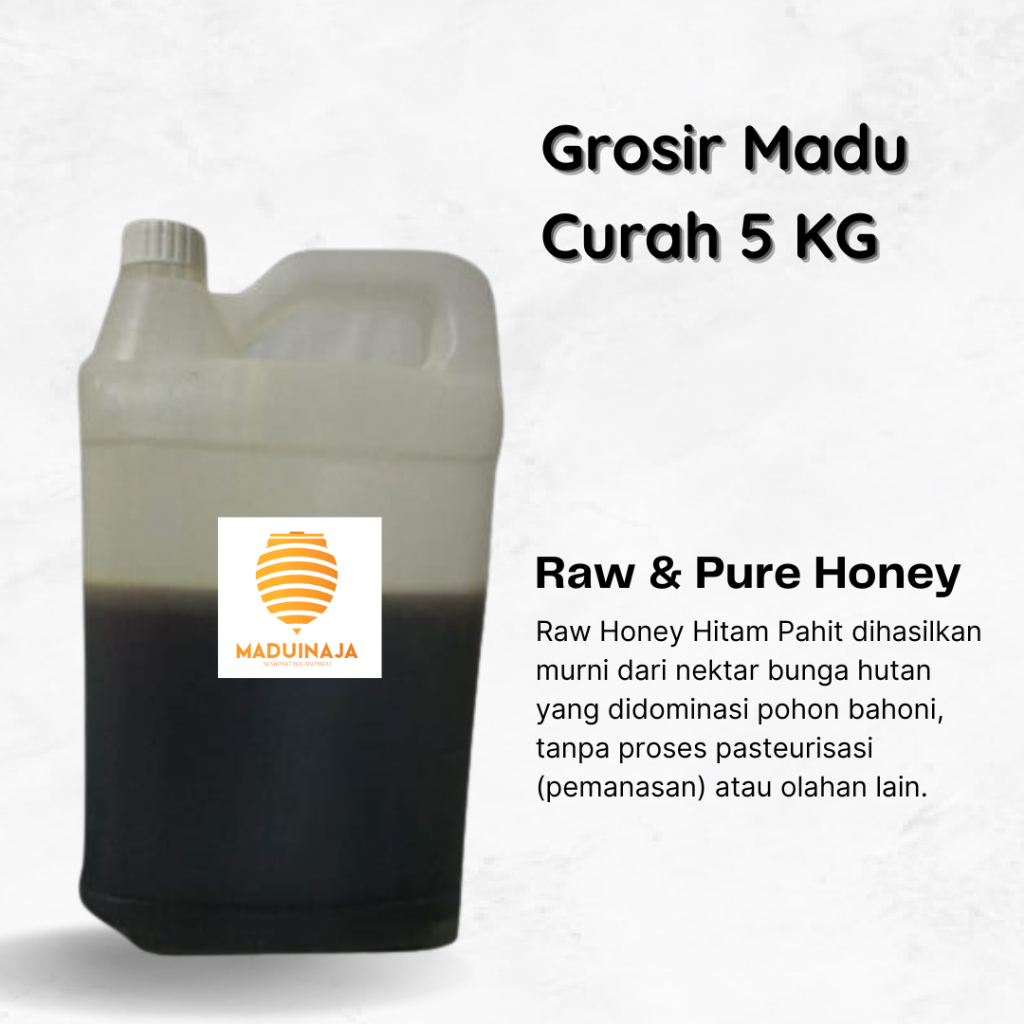 

Grosir Madu Pahit 5 KG Paket Madu Kesehatan Raw Honey 100%