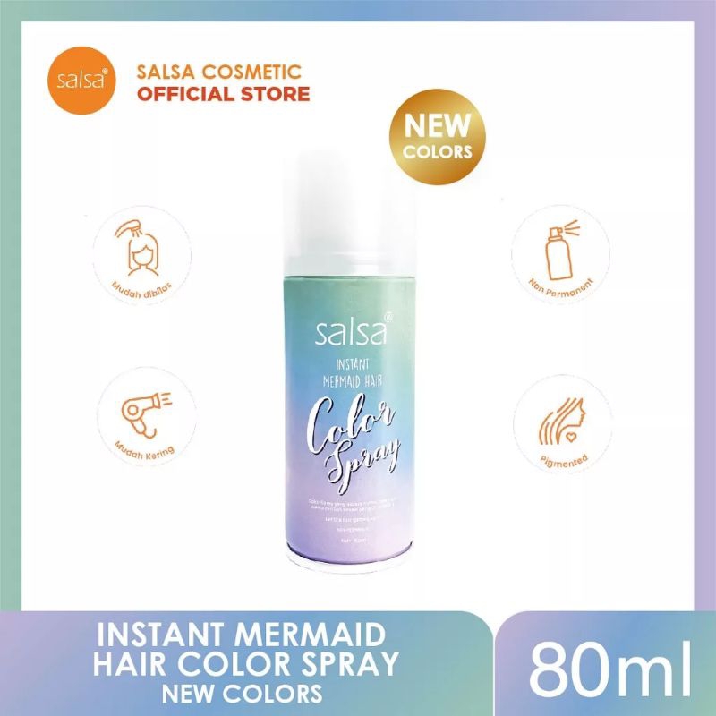 Salsa Hair Color. Hair Color Spray. Hair Color Instant. Instant Hair Color Mermaid Spray