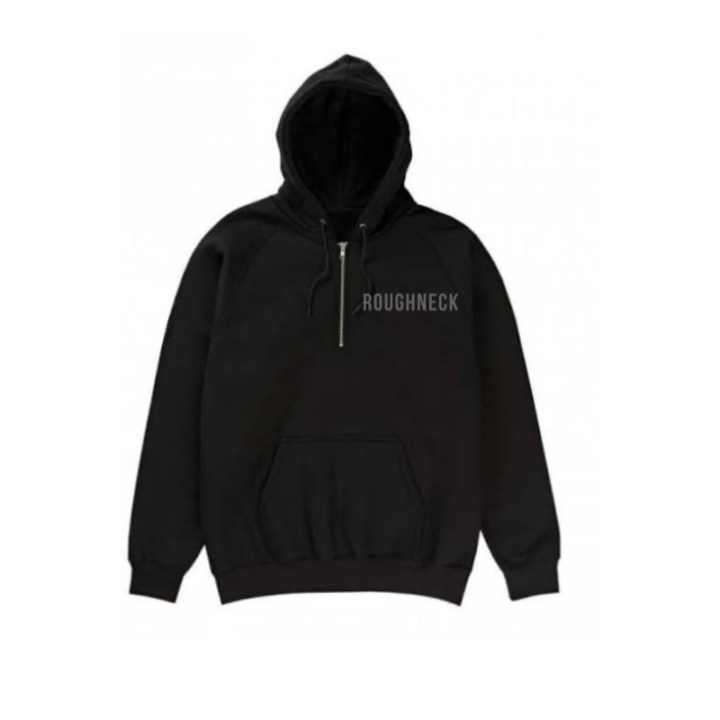 Jaket Sweater Hoodie Pria Roughneck Warna Hitam Premium