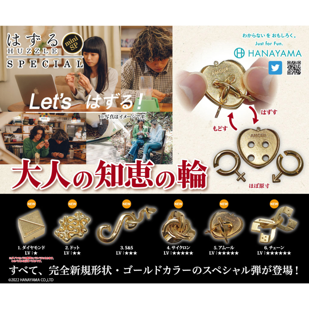 Huzzle Mini SPECIAL Hanayama Bandai 3D Cast Puzzle Gashapon Gacha