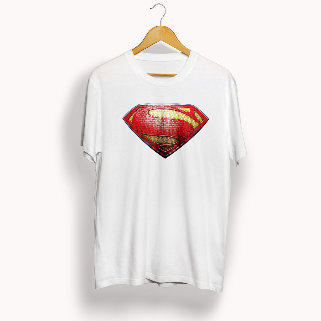 Kaos Logo Superman Baju Pria Dewasa Tshirt Super Hero Disney Sablon