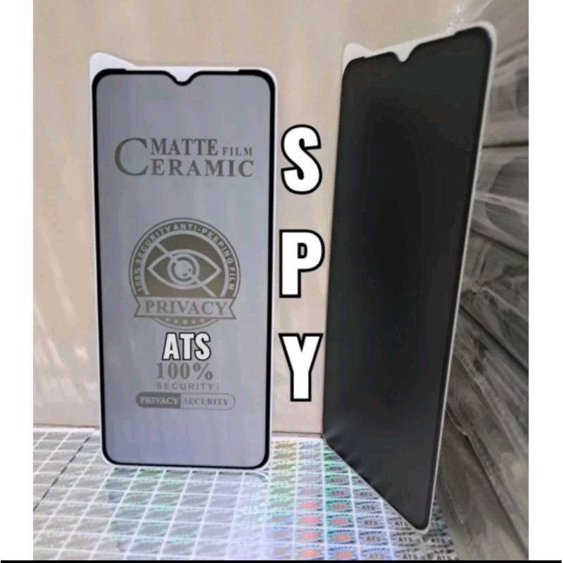 TG temper glas privacy Anti spy ceramic lentur Anti pecah for Oppo A16