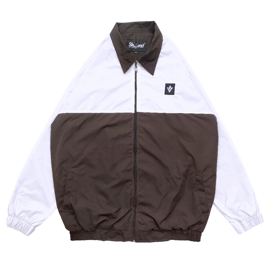 Skullend Jacket Tracktop Suit Logo  Chocolate White