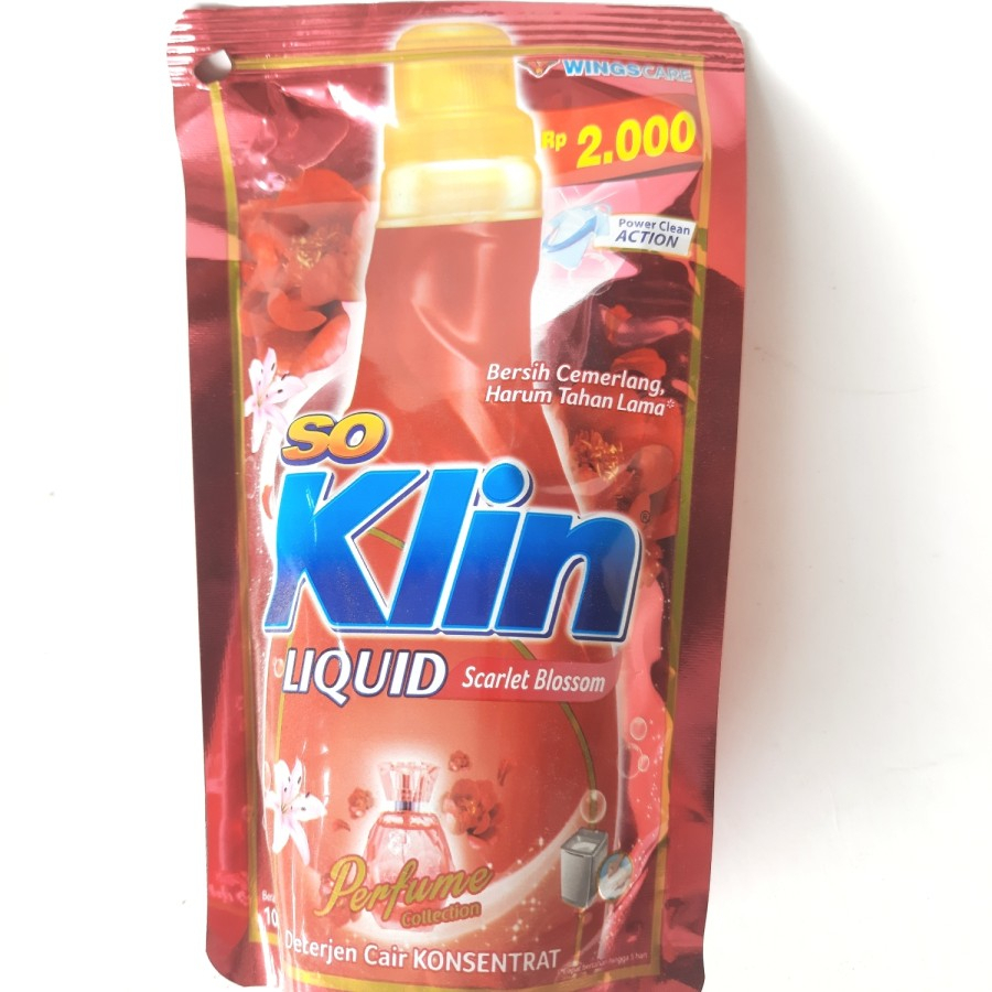 soklin liquid sachet sabun cuci baju cair