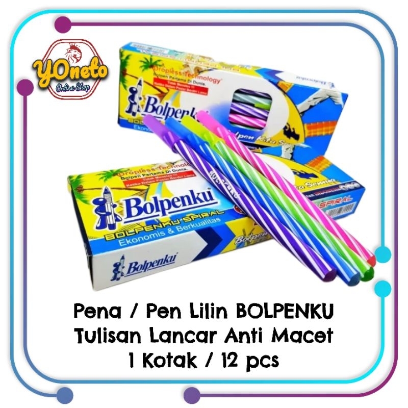 Pen / Pena Lilin / Pena Ulir Bolpenku ( 1Kotak=12Pcs )