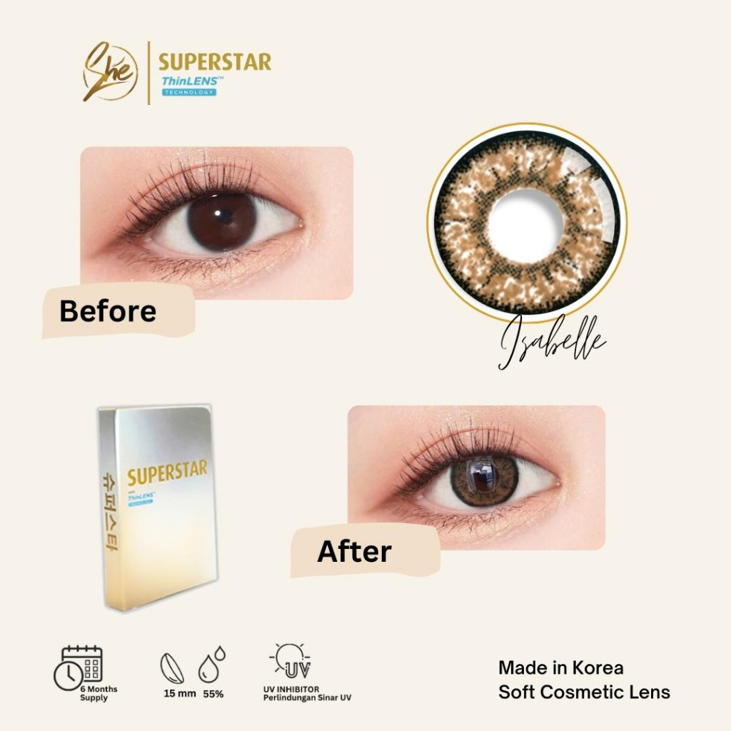 Superstar Isabelle lensa warna softlens premium