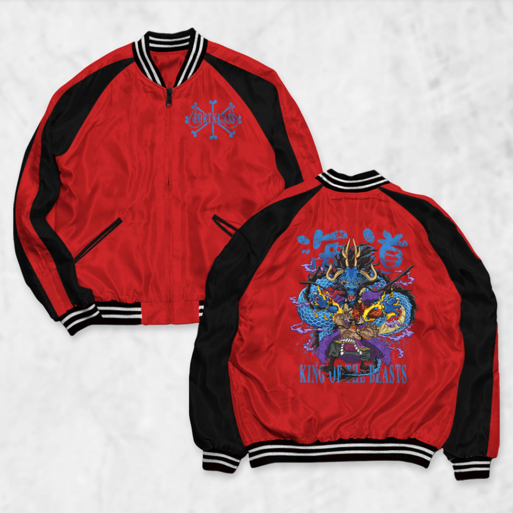 FortRey Jaket Sukajan KAIDOU Sablon Jaket Pria Wanita Distro Unisex Japan Premium Original