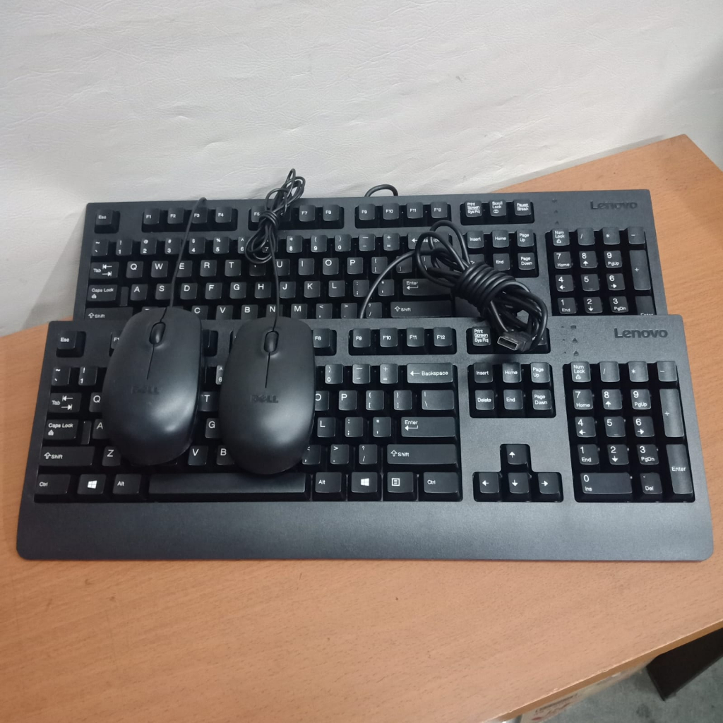 keyboard + mouse Lenovo build up original second import-murah - MOUSE USB LIKE NEW