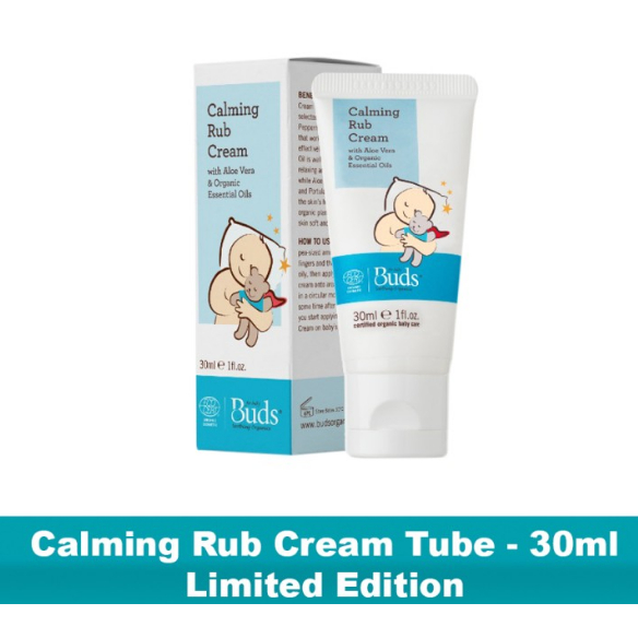 BUDS SOOTHING ORGANICS CALMING TUMMY RUB CREAM TUBE