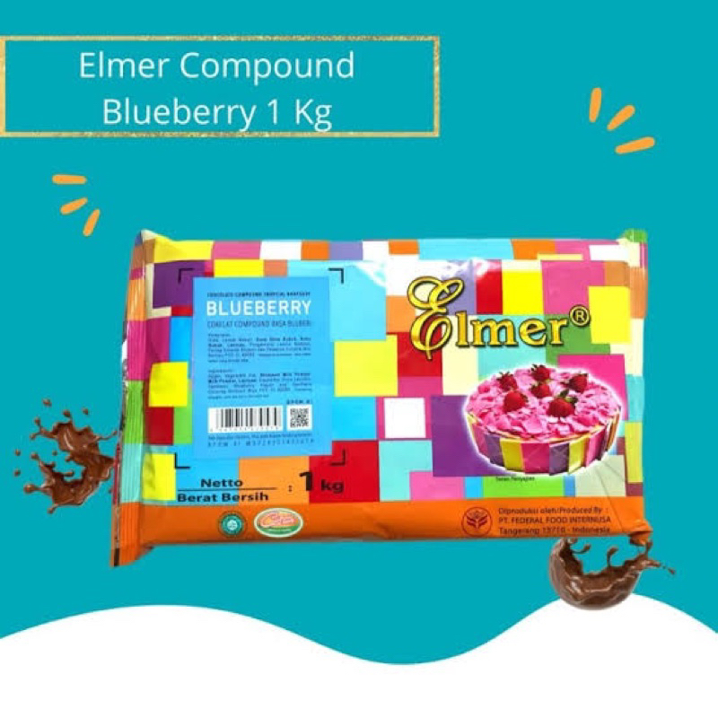 

Elmer Chocolate Compound Blueberry 1kg