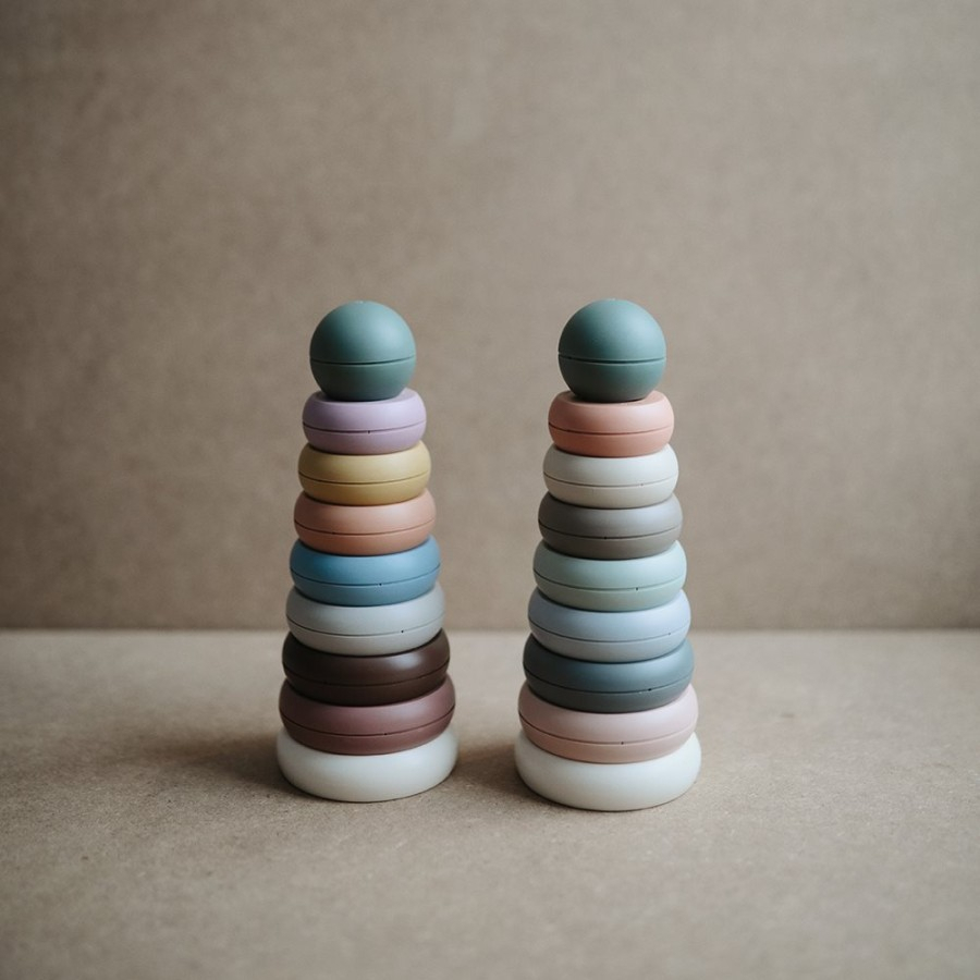 Mushie Stacking Rings Toy / Ring Tower / Mainan Edukatif Anak Ring