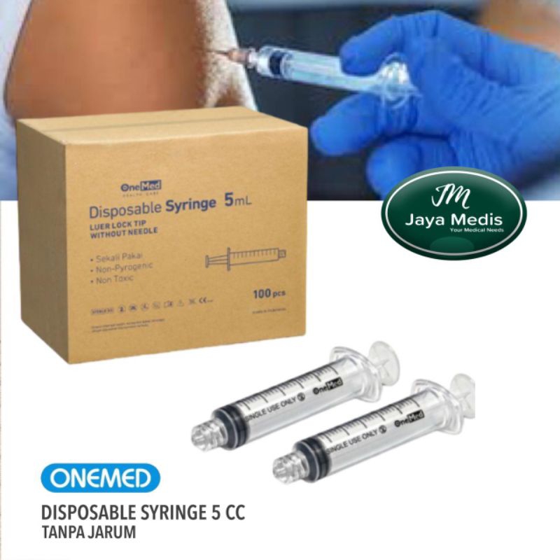 DISPOSABLE SYRINGE  ONEMED SEKALI PAKAI