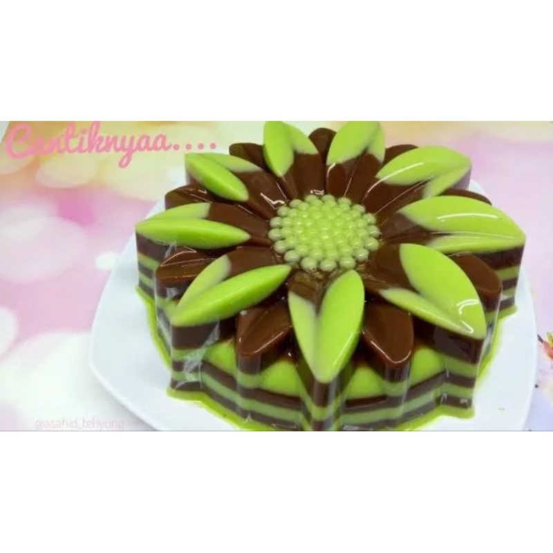 Cetakan Puding Sunflower / Loyang Puding Plastik Matahari Sunflower
