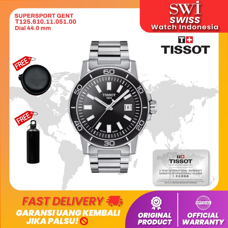 Jam Tangan Pria Analog Tissot T125.610.11.051.00 Supersport Gent