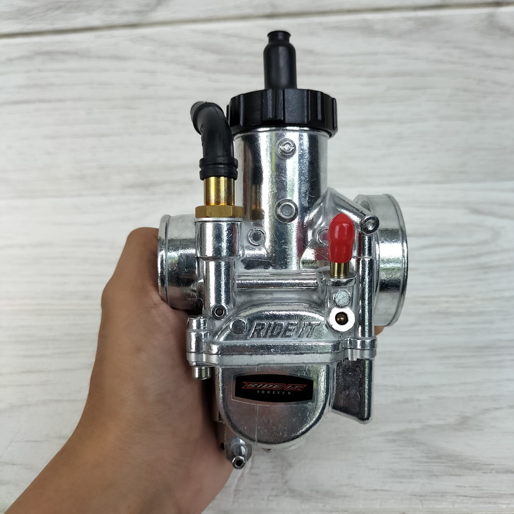 Karburator Karbu Carburator Carbu PE 28 PE28  RIDE IT Chrome Ch29 Reamer Crome Semua Motor