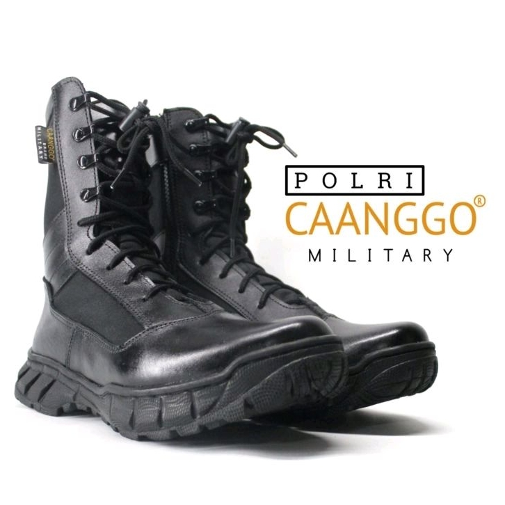 Caanggo - Sepatu pdl jatah polri design original bahan kulit sapi asli