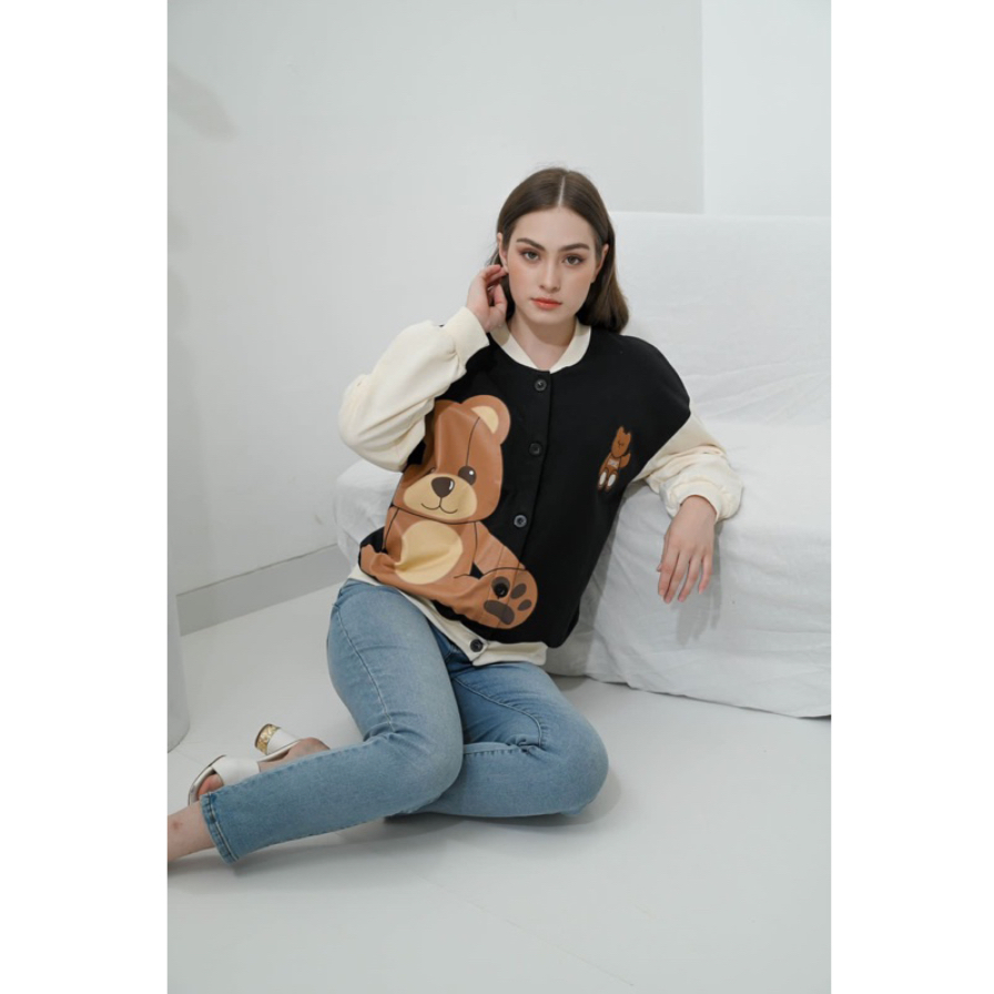 KARDIGAN WANITA FP BEAR - CARDIGAN BEAR BKK - JACKET WANITA IMPORT