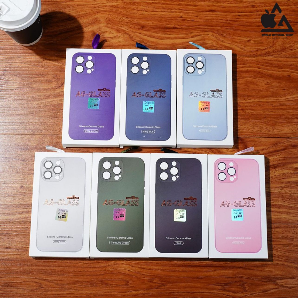 Premium Metal Ag Glass Case Matte Model Magsafe iPhone 14 Pro Max Plus 13 Pro Max 12 Pro Max Mini 11 Pro Max Tempered Glass Lens Lensa Camera Protector Protection Proteksi Pelindung Kamera Frosted Dove Doff Steel Pro Frosted Softcase High Class Silikon So