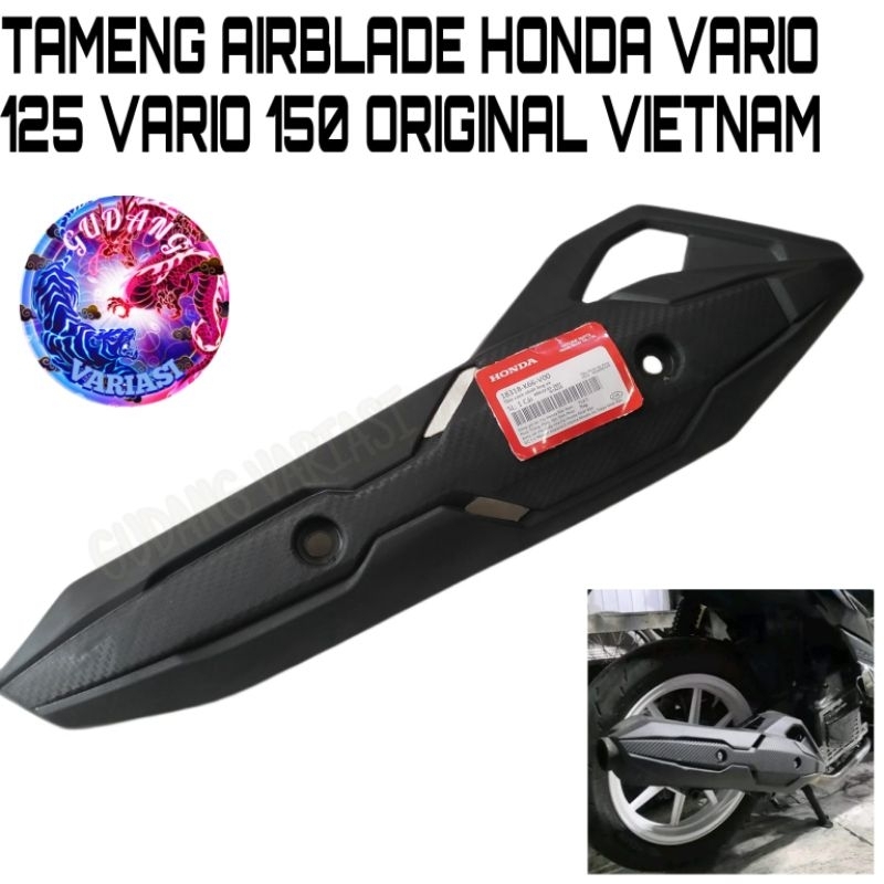 COVER TUTUP TAMENG KNALPOT AIRBLANDE VARIO 125 150 CARBON VIETNAM