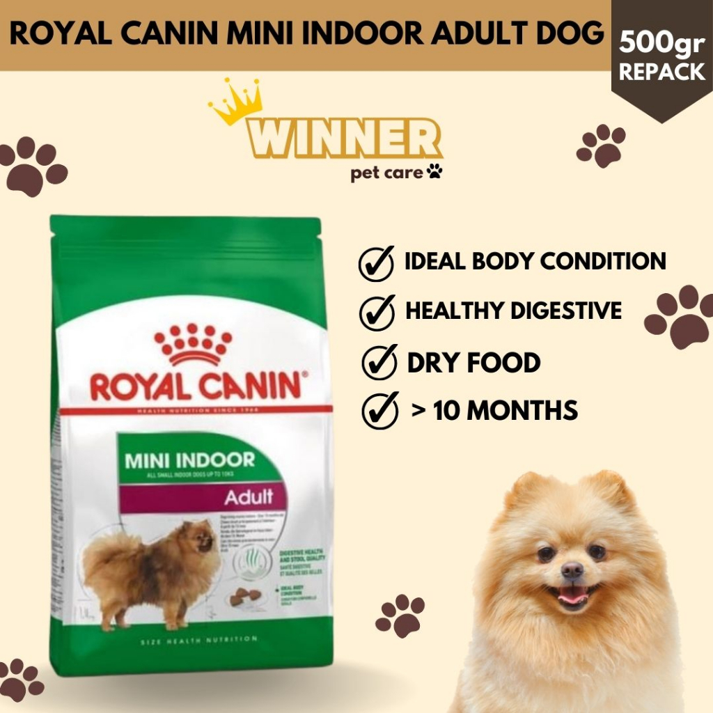 Royal Canin Mini Indoor Adult Dog Repack 500gr