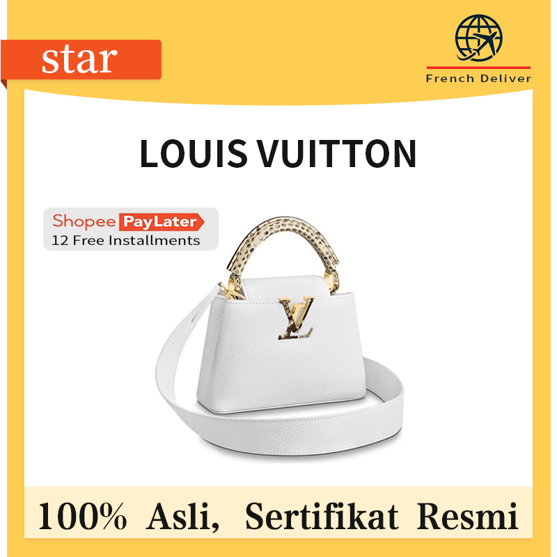 Louis Vuitton Capucines Mini Bag in White/Scarlet Red — UFO No More