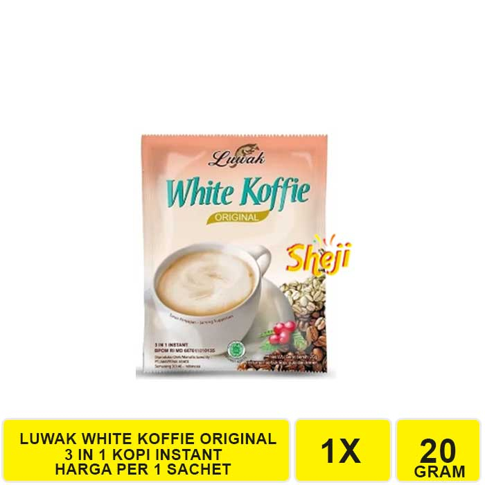 LUWAK WHITE KOFFIE SACHET 20 GRAM