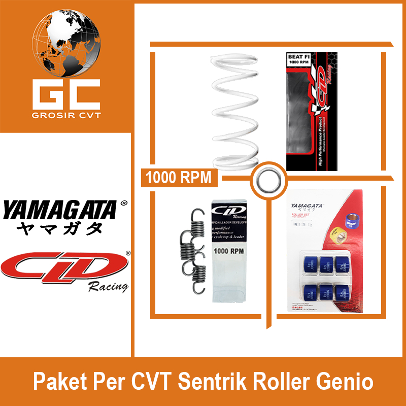 Paket Per CVT + Sentrik + Roller Honda Genio Beat Deluxe Scoopy New Vario Spacy 110 CLD YAMAGATA 1000/1500 RPM