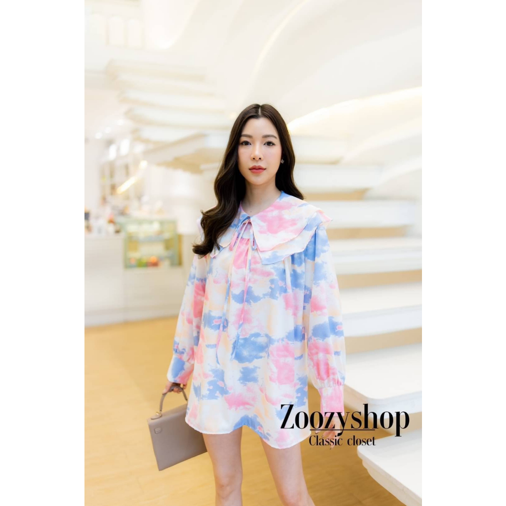 ATASAN WANITA TUNIK MINI DRESS ZOOZY ORIGINAL IMPORT BANGKOK FASHION Motif 119